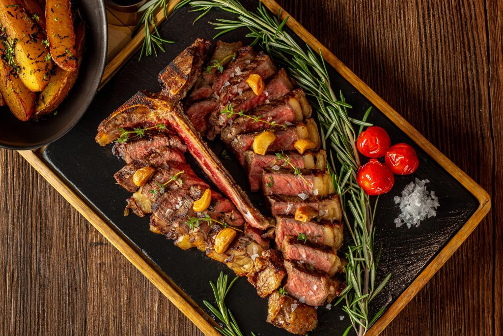 Bistecca alla Fiorentina con Patate al Tartufo